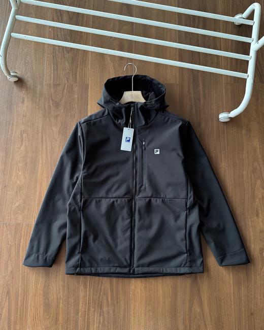 跨年售后 斐乐秋冬季男女款加绒梭织软壳连帽外套 yh 340152 商品图2