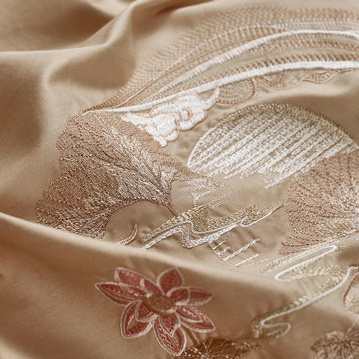 【春上新】10楼 富安娜 素绣床单四件套 / 国色系列·婉若清风 吊牌价2980~2680元 活动价 699-799元 商品图12