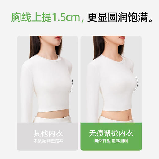 熳洁儿 高级光面隐形文胸小胸聚拢性感镂空网纱深U聚拢26261509 商品图6
