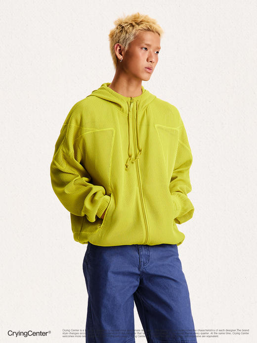 CryingCenter 网球线迹连帽夹克 空气网眼外套 哭喊中心 商品图2