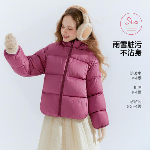 笛莎Deesha  【轻炉亲子系列】亲子装童装女童羽绒服儿童三防冬季外套 商品图2