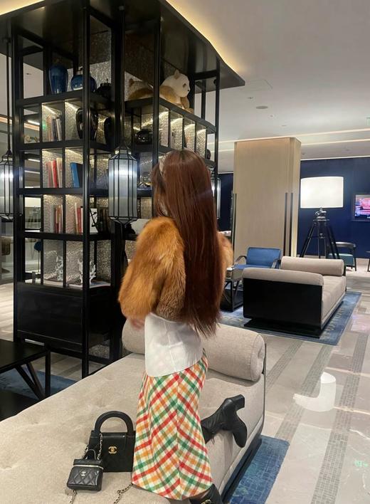 【非质量问题不退】PP12-缪缪 拼色格纹侧拉链铅笔休闲短裙(CC*PP) 商品图2