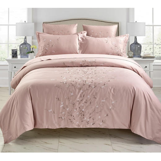 NITORI宜得利家居 床上用品礼盒床品套件全棉刺绣四件套六件套 一眼万年 商品图4