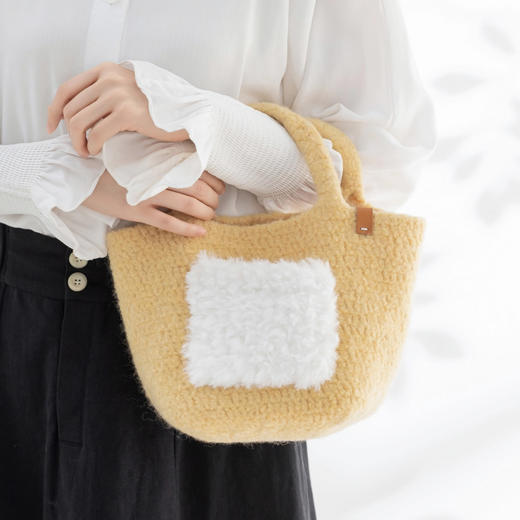 苏苏姐家毡化手拎包手工diy钩针粗羊毛线编织毛线团材料包 商品图1