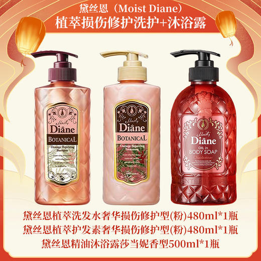 黛丝恩（Moist Diane）植萃洗护沐礼盒装 商品图1