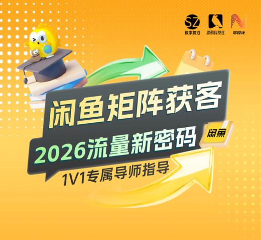 1V1专属导师指导:闲鱼矩阵获客陪你跑通 2026 流量风口（2.0升级） 商品图0