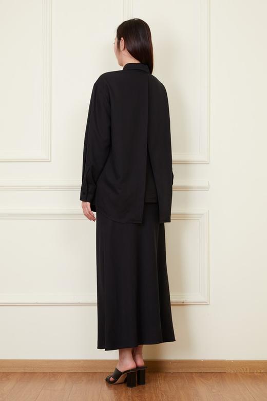 Kai & Kiera 黑色显瘦百搭垂坠直筒半裙 22044 商品图8