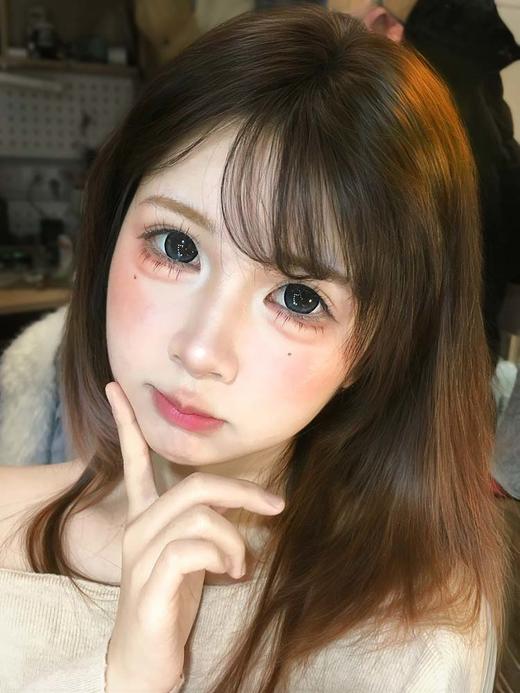 Hanawink 半年抛 黑尾痣 直径14.5mm着色14.2mm 商品图0