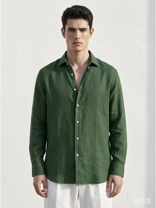 「50款可选」TIA 那不勒斯风格21支法国亚麻意式工艺衬衫 商品图2