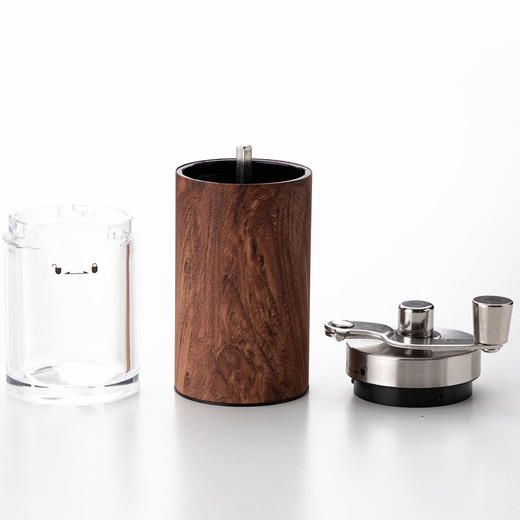 NITORI宜得利家居 手磨咖啡研磨器咖啡豆研磨机木纹不锈钢 商品图1