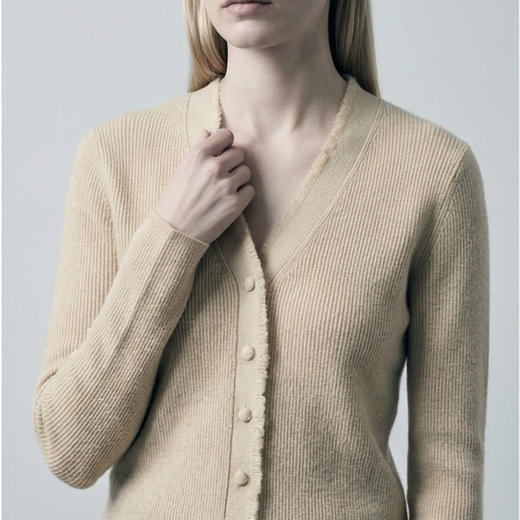 KINGDEER/KD秋冬新款女式v领慵懒休闲羊绒衫L805567经典基本款/气质款鹿王 红色 商品图4