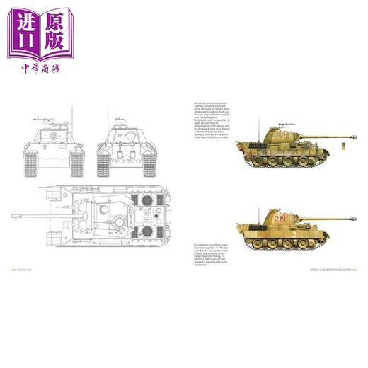 预售 【中商原版】德国 黑豹 五号中型坦克 Panther Tank The Panzerkampfwagen V in World War II 英文原版 David Doyle 商品图4