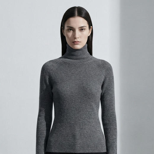 【咕咕同款】KINGDEER/KD秋冬新款女式长袖高领羊绒衫 约175g L805927经典基本款/气质款/100%山羊绒鹿王 商品图14