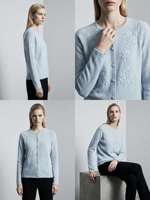 【咕咕同款】KINGDEER/KD秋冬新款女式长袖羊绒衫L805650经典基本款/气质款鹿王 红色 商品图4