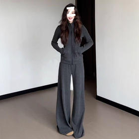 【轻运动穿搭神器❗️宽松显瘦不挑人】韩系休闲运动服套装女春秋新款韩版显瘦卫衣时尚阔腿裤两件套女装。jc