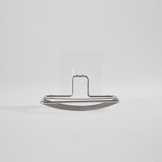 NITORI宜得利家居 免打孔浴室肥皂架沥水强力贴片 不锈钢皂架 商品图4