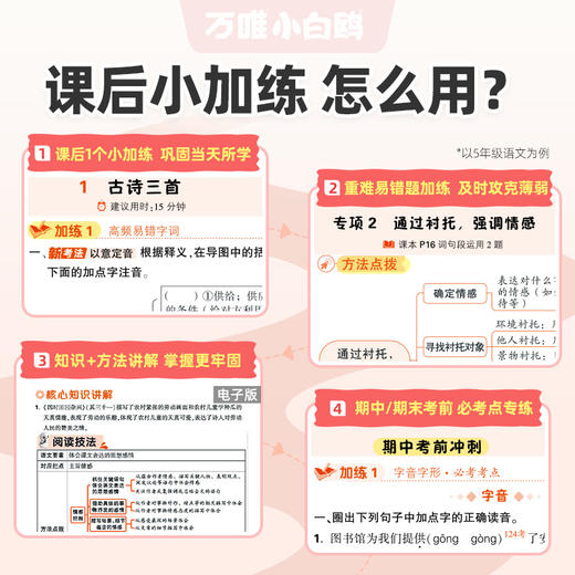 2026万唯小白鸥课后同步加练同步练习册四五年级教材专项训练 商品图4