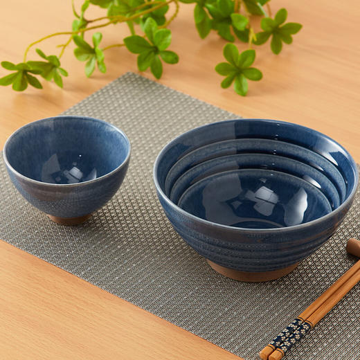NITORI宜得利家居 家用餐具复古餐具浅口敞碗菜碗饭碗大碗 商品图1