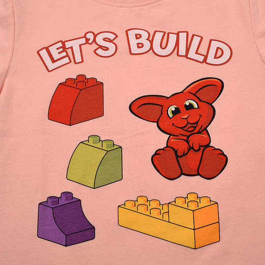 棉果果× LEGO女童夏季凉感短袖氨棉汗布纯棉短袖T恤L222140226395 商品图2