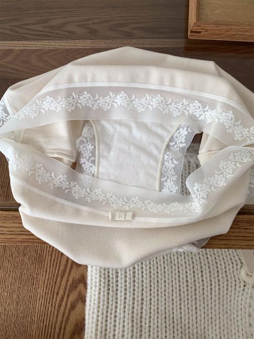 贴身小暖炉～秋冬糯叽叽羊绒感磨毛女内裤纯棉底档蕾丝边保暖大码 商品图5