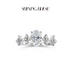 ShiningHouse[培育] 18k金钻石戒指 椭圆形1克拉钻人工真钻人造钻石K金戒指时尚钻石戒指悦己送礼臻选【此商品不支持7天无理由退货退款】预计3日发货 商品缩略图1