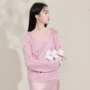 三彩【梦里浮花】2026春季新款新中式针织衫镂空花朵罩衫C 商品缩略图1