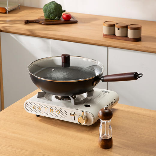 中华精铁炒锅+汤锅+平底锅+2个锅盖到手五件套！传统压纹锻打 0涂层 不粘不锈 清洗超方便 商品图5