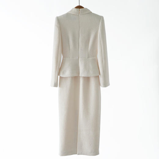 「自」全新升级【铂金会员339/天猫459/差价120】(35045)洛诗琳气质小香风连衣裙2026早春新款粗花呢气质假两件连衣裙女 商品图4