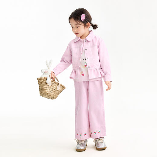 【实体店同款】女童翻领外套春季新款安奈儿童装XG615070 商品图5