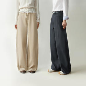 【严选】【有点KU】诗凡黎莱赛尔棉弯刀裤2026春新款宽松显瘦阔腿休闲裤女7H1450271