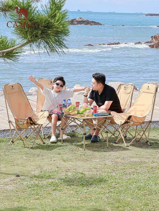 【金皇会员299金币专享】骆驼（CAMEL）【京东专供】户外折叠桌折叠椅露营野餐野营桌椅 1桌4椅套装 商品图5