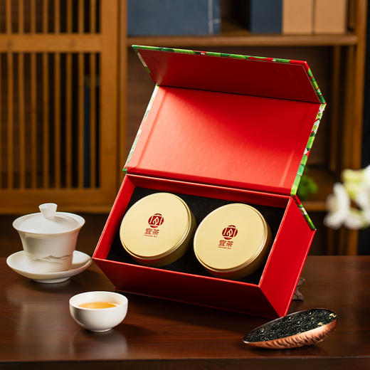 【宜茶甄选】宜茶蝶恋花茉莉宜红100g/盒(金盖) 商品图1