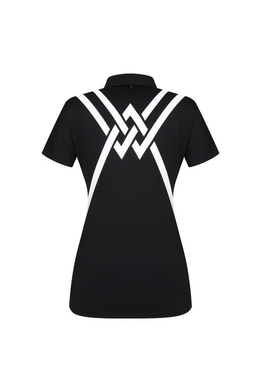 Anew家铆钉潮款印花男女同款情侣POLO衫W221706-32 商品图1