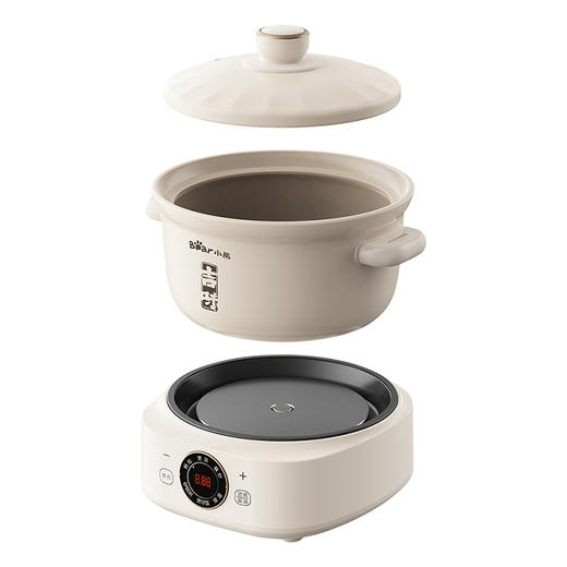 小熊（Bear） 电砂锅 电炖锅 原矿砂锅 智能预约定时炖汤锅煲汤煮粥炖肉猛火快炖双料高温陶瓷锅身 DSG-D30S1 商品图3