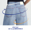 【威化裤】simplepieces春新款SPS牛仔女显瘦撞色线阔腿拖地裤 商品缩略图2
