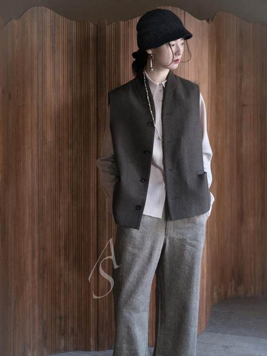 Kreuzzz 蓝色/卡其色/深灰色/米白色羊毛Lumi蝴蝶结窄檐软帽 商品图3