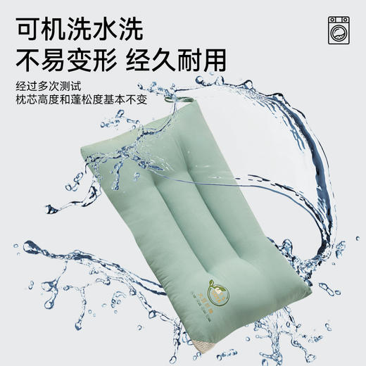 多喜爱 大豆定型舒柔水洗枕 白/绿 商品图4