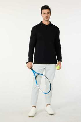 IYOGA  简约纯色长袖 Polo 商务休闲双场景适用MT030