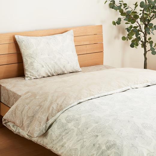 NITORI宜得利家居 家用卧室学生宿舍用透气被套枕套床单 叶也趣 商品图1