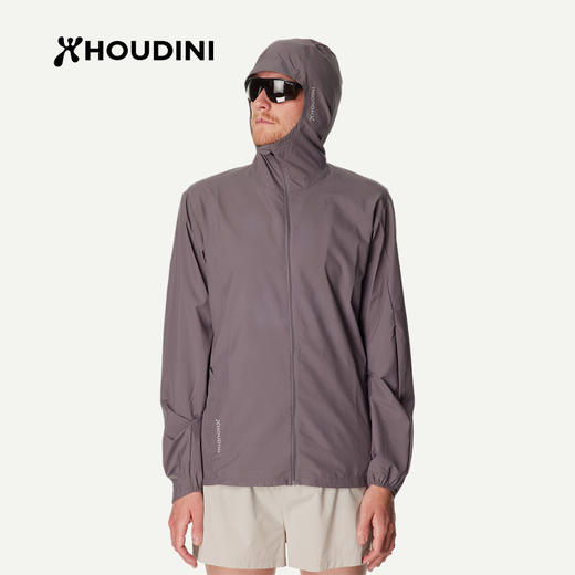 HOUDINI胡丁尼 Pace Trail 疾速户外26春夏新男连帽骑行跑步防风夹克 810059 商品图4