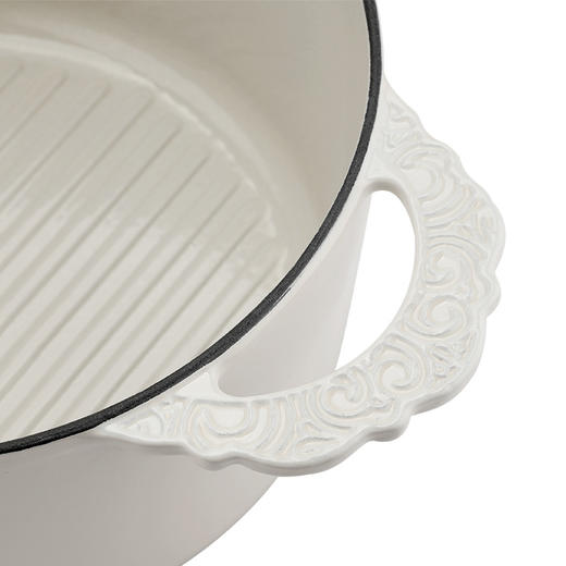 Breguet传世系列珐琅铸铁锅BGB2401  月光白24cm 　 商品图6