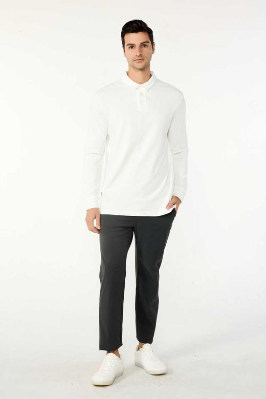 IYOGA  简约纯色长袖 Polo 商务休闲双场景适用MT030 商品图3