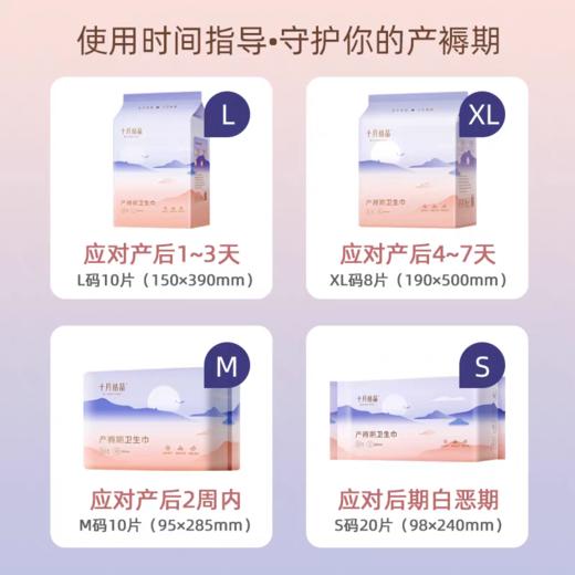 十月结晶 产裖期专用卫生巾xL号8片装 商品图1