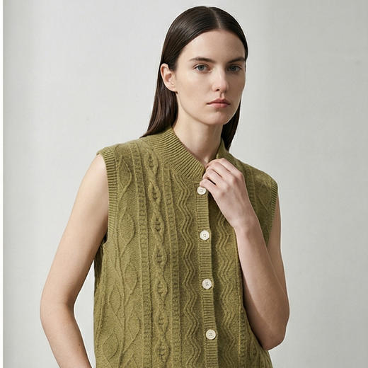 【咕咕同款】KINGDEER/KD秋冬新款女式马甲羊绒衫L805847经典基本款/气质款鹿王 商品图10