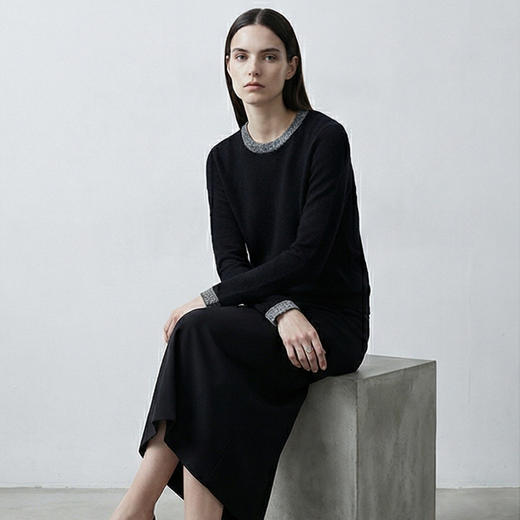 KINGDEER/KD秋冬新款女式长袖羊绒衫 约222g L805870经典基本款/气质款/100%山羊绒鹿王 商品图7