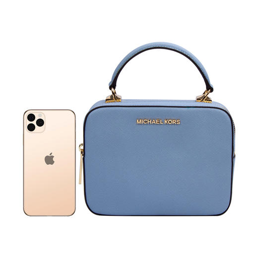 192877329251 迈克高仕MICHAEL KORSMK KARLA女士小号拉链手提单肩斜跨小方包  19x6x14cm（微脏） 商品图4