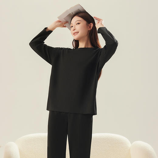 【好看又舒适家居服】茶稚华夫格情侣家居服套装HFG0101 云朵般丝滑软糯新肤一套就够 居家休闲/早晨遛狗/下楼取快递/宿舍生活/睡眠/超市购物 商品图14