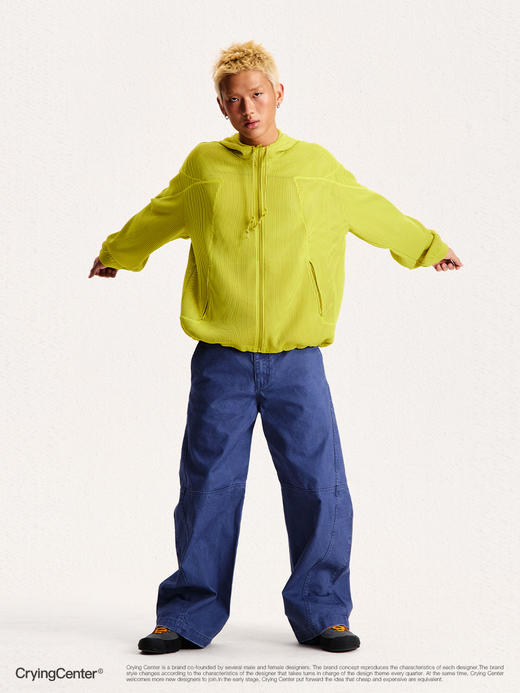 CryingCenter 网球线迹连帽夹克 空气网眼外套 哭喊中心 商品图4