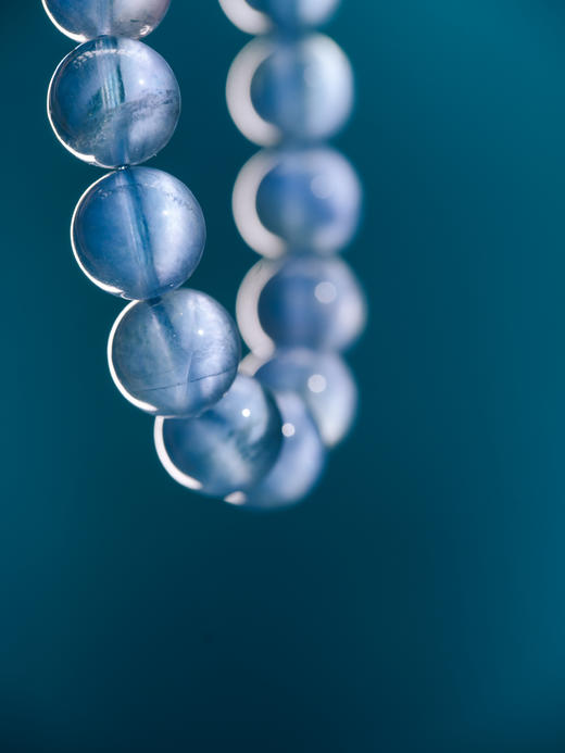 迷罗元和堂 蓝萤石深海蓝单圈手串珠径1.0-1.1【器悟雅玩】 商品图1