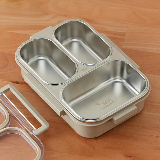 NITORI宜得利家居 上班族带饭盒野餐便携餐盒加热可微波不锈钢饭盒 商品图6